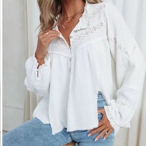 Vici Arwen Cotton Crochet Top
